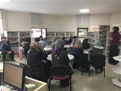 16.03.2018 tarihinde Furkan Doğan Anadolu İmam-Hatip Lisesi öğretmen ve öğrencileri için kütüphanemizde oryantasyon çalışması yapıldı (3).jpg