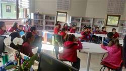 06.04.2018 tarihinde Cengiz Topel İlkokulu öğretmen ve öğrencileri için kütüphanemizde oryantasyon çalışması yapıldı (3).jpg